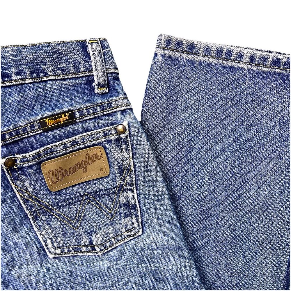 Wrangler Jeans Boys Size 9 Slim Blue Straight Leg Denim Adjustable Waist